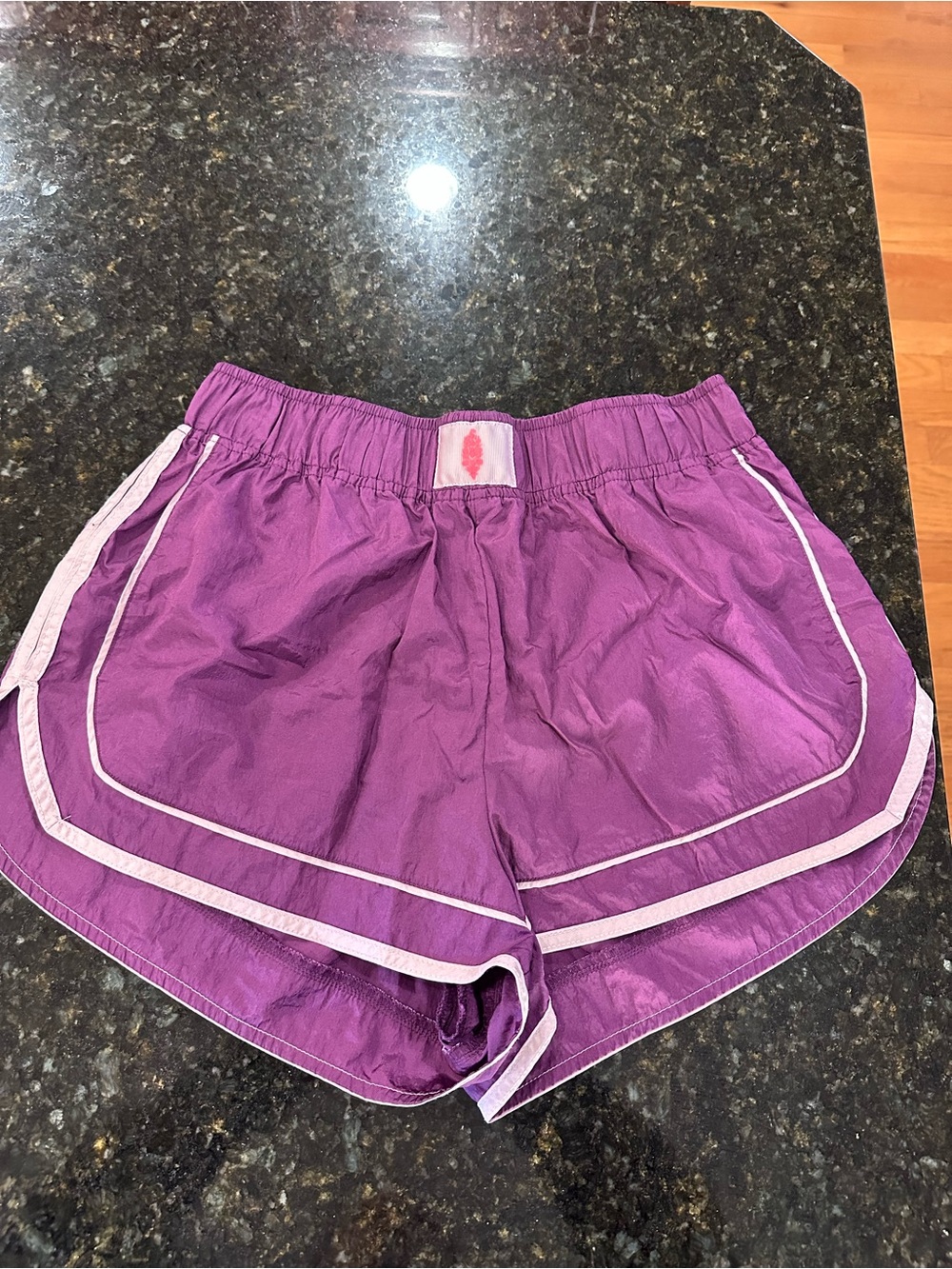 Free People Women's Purple Athletic Running Shorts